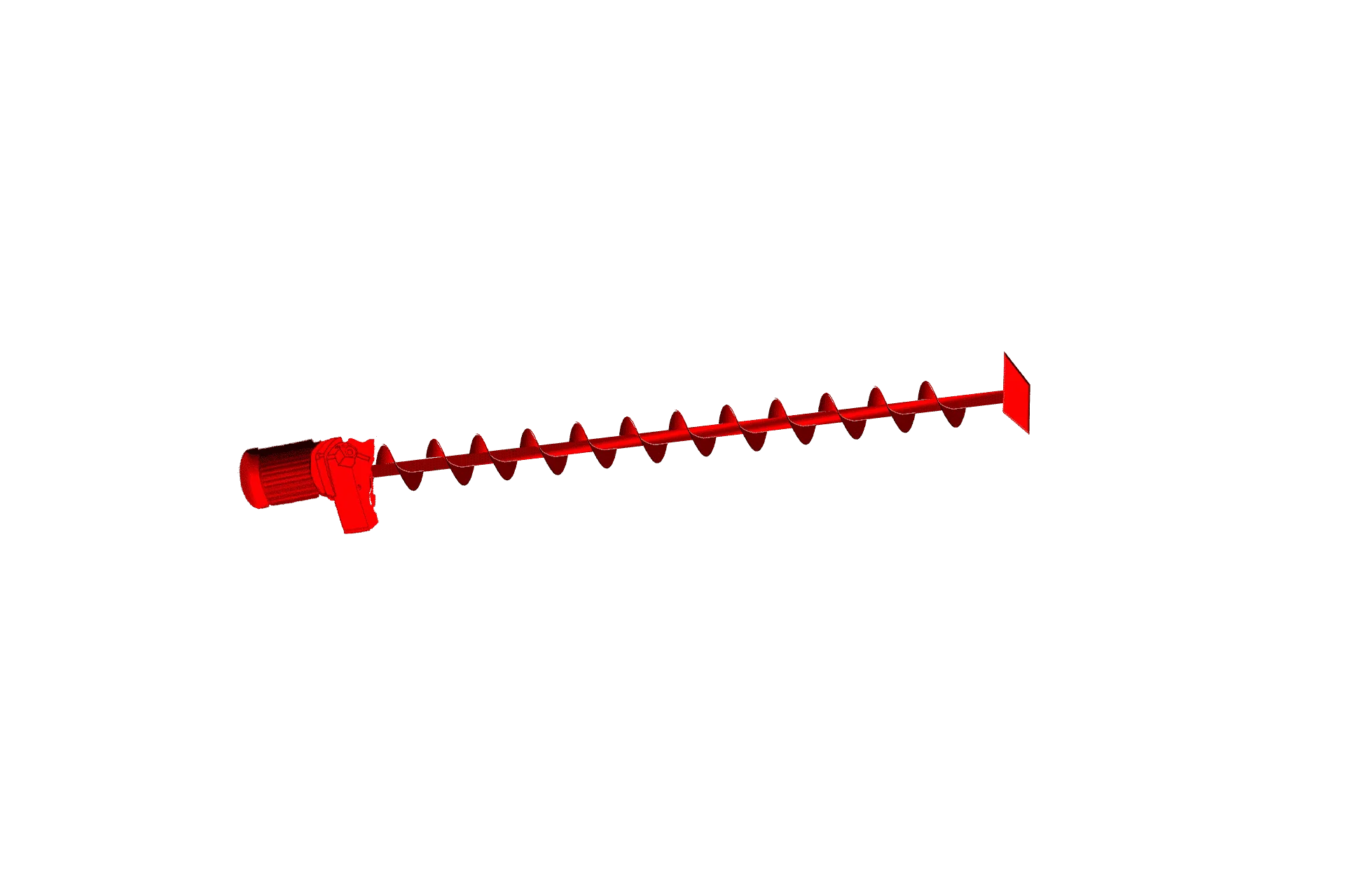 Horizontal feed auger